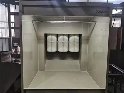 Booth de station unique pour la ligne de revêtement en poudre manuelle